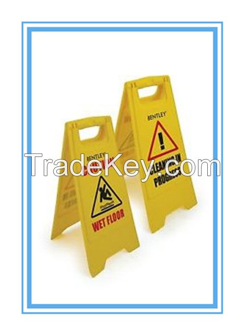 custom folding PP wet floor sign/custom PP road work sign/caution no parking sign