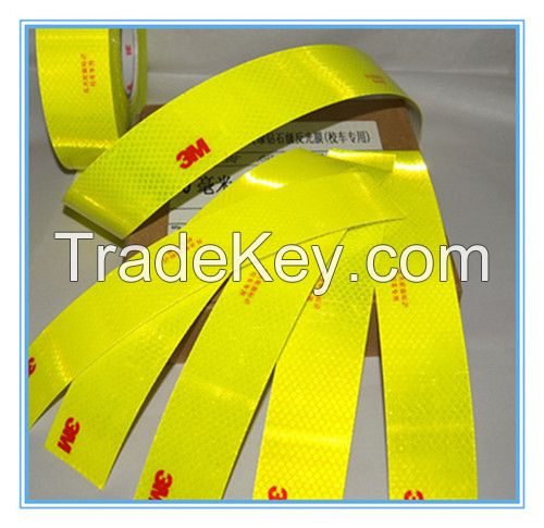 self adhesive 3M yellow green 4083 reflective tape for school bus, self adhesive 3M yellow green 4083 reflective sticker for school bus