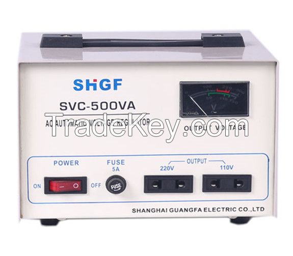 SVC/TND-500VA series single phase voltage stabilizer