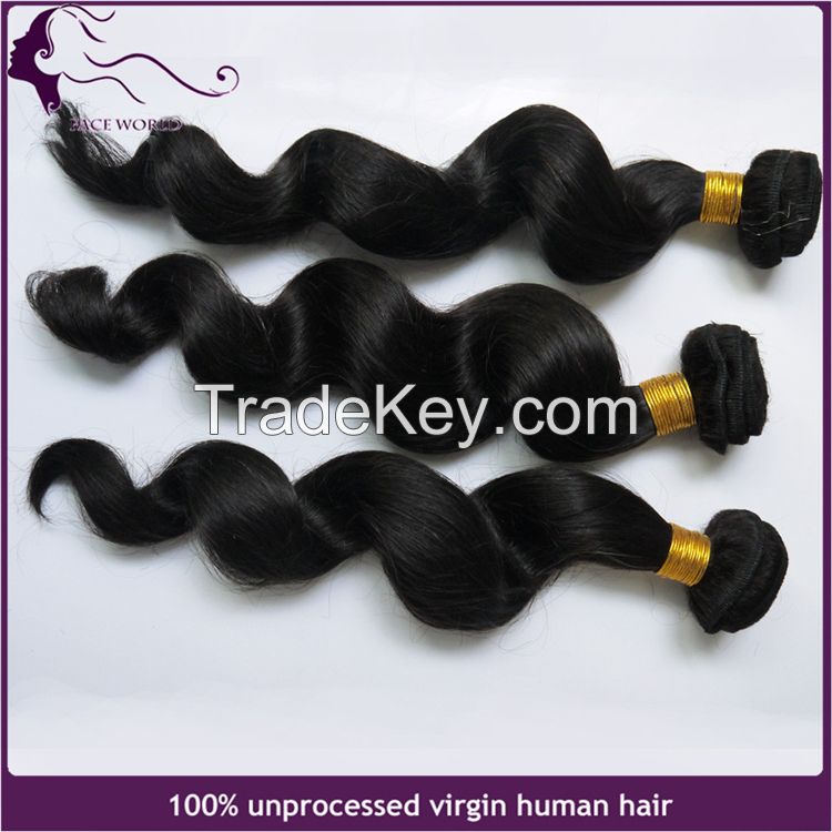 Faceworld hair wholesale loose wave human hair weft