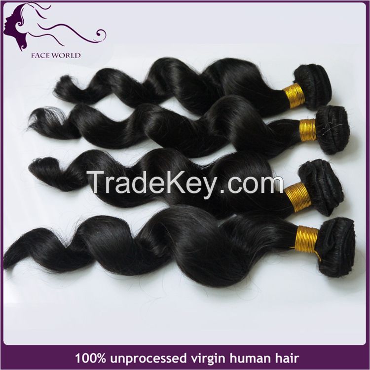 Faceworld hair wholesale loose wave human hair weft