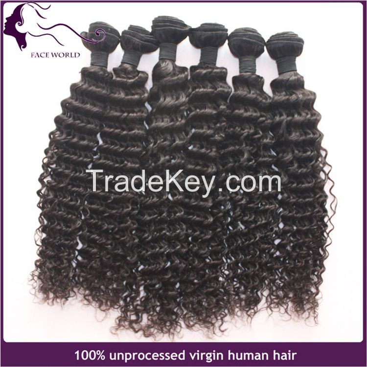 Faceworld hair wholesale deep wave virgin remy brazilian hair