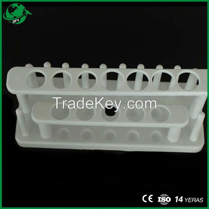 Lab Plastic Double Row Test Tube Rack Detachable