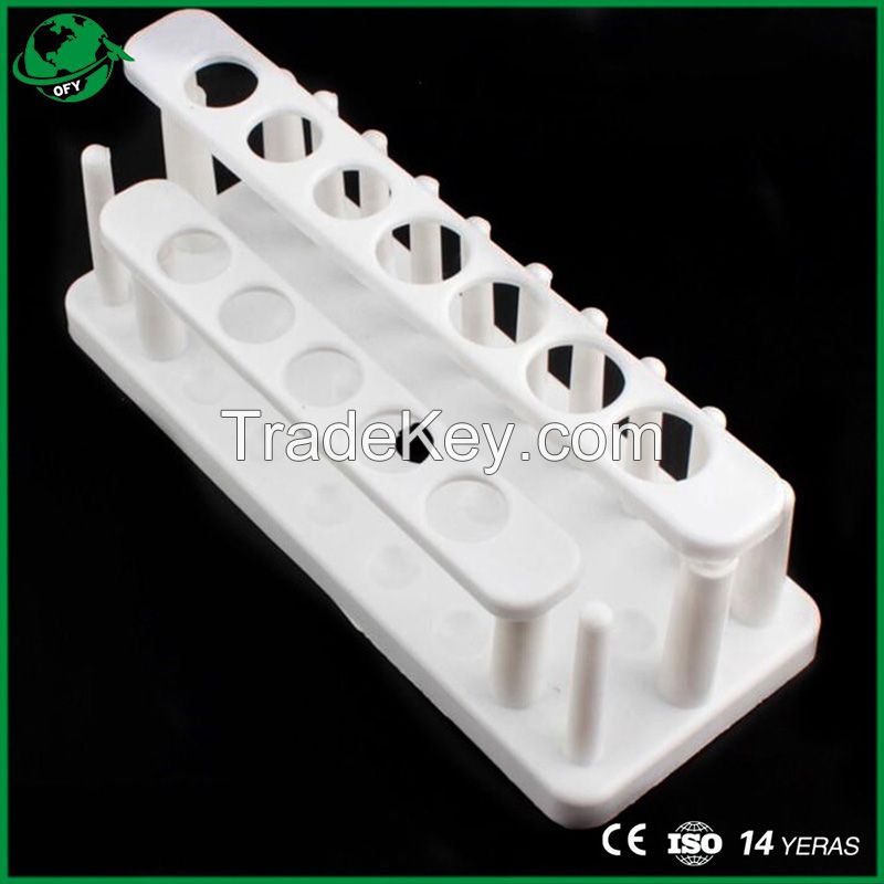 Lab Plastic Double Row Test Tube Rack Detachable