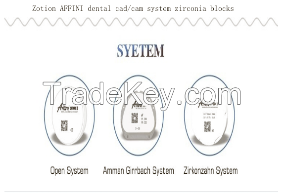 Dental zirconia block/CAD CAM milling system for dental product