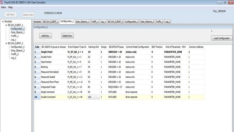 IEC 60870-5-104 Client / Master Simulator