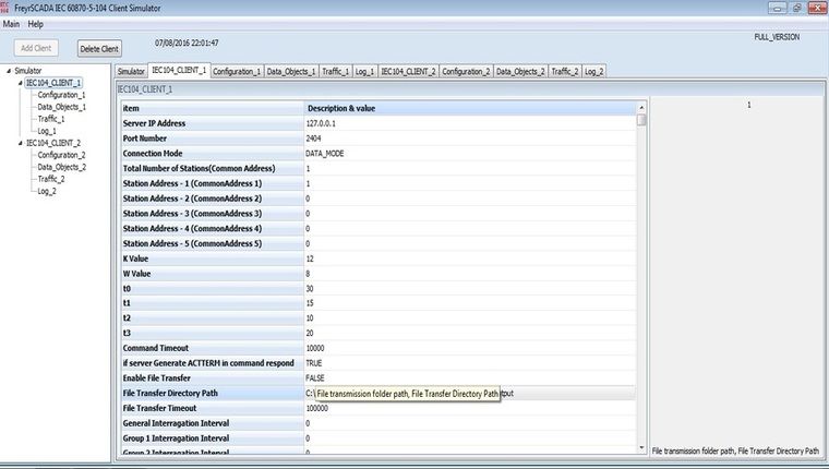 IEC 60870-5-104 Client / Master Simulator