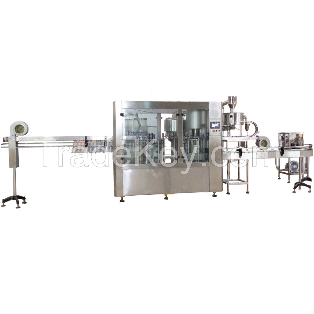 Washing, filling capping machine (for 200ml to 2000ml bottles)