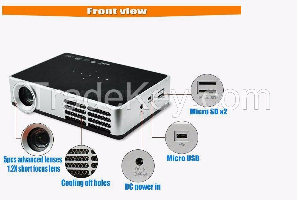 Hot sale 1080P projector/LCD projector/mini projector support wifi, android os