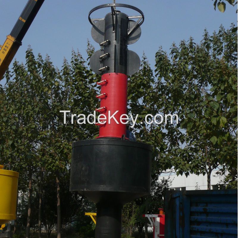 isolated danger mark buoy