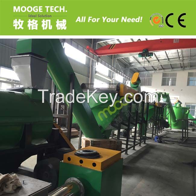 PET bottle flakes washing recycling line 