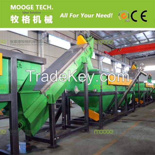 Waste plastic film/bag recycling production line 