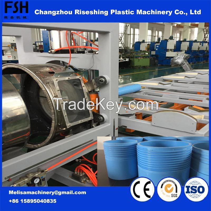 2017 China Manufacture Automatical PP Pipe Threading/Socketing Cutting Machine