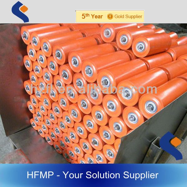 rubber coated conveyor rollers