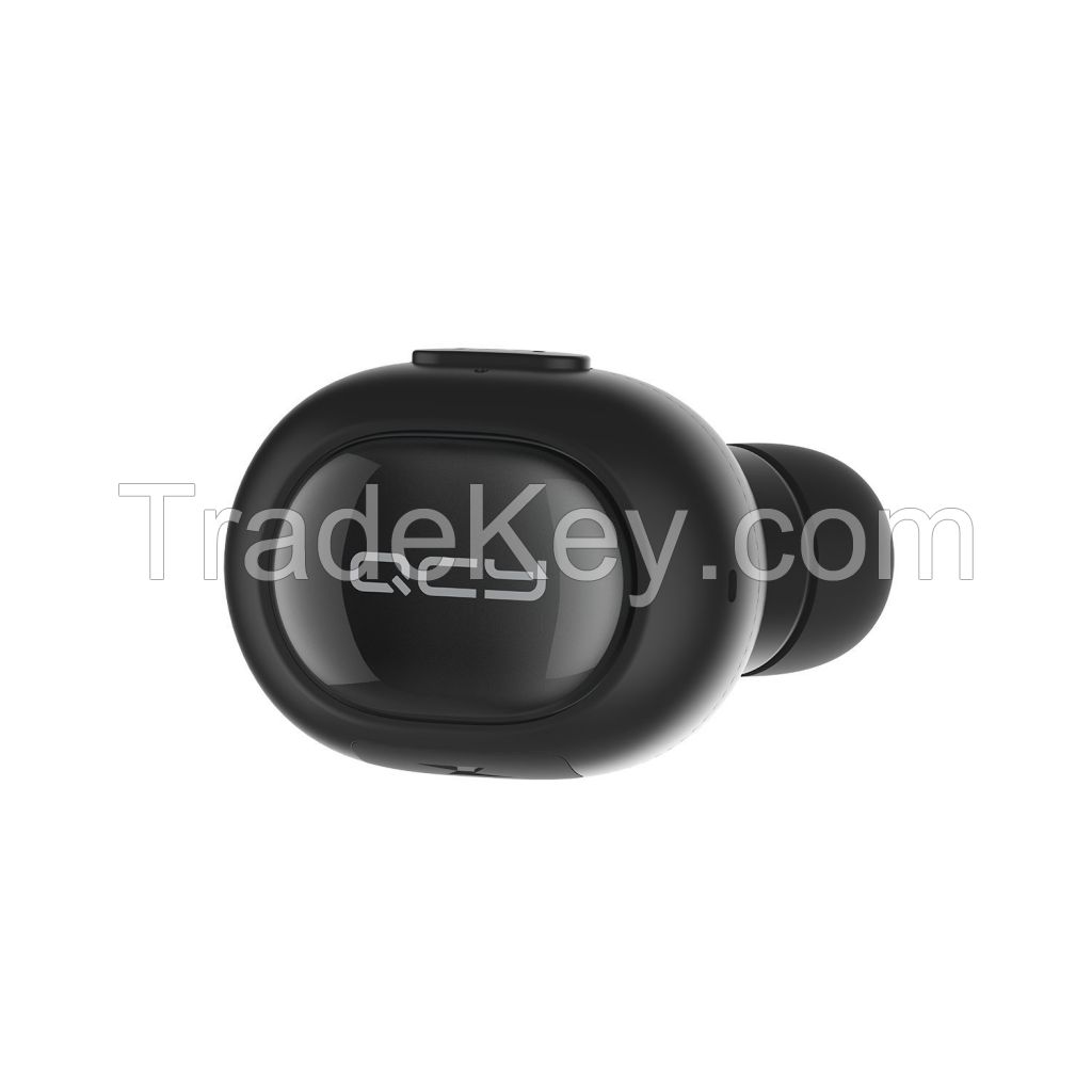 Wireless Earbud, QCY Q26 Bluetooth Invisible Earpiece With Mic, Hands-free Stereo noise canceling for Apple iPhone 7, 7 Plus, 6 Plus, 5S, 4S, and Android Phones(Black)