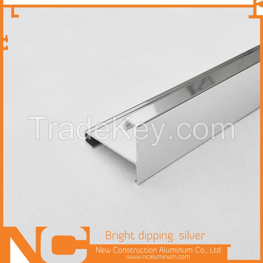 Bright dipping aluminum profile By Zhaoqing New Construction Aluminum