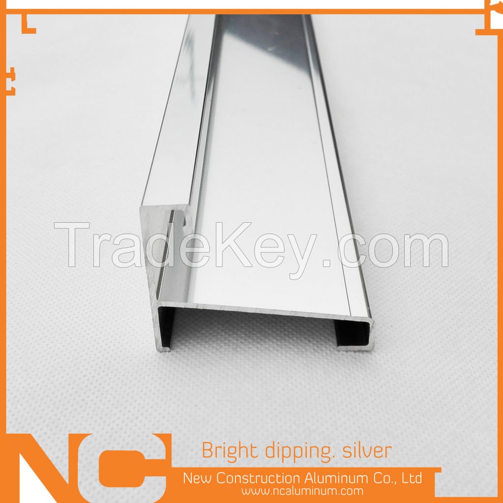 Bright dipping aluminum profile By Zhaoqing New Construction Aluminum