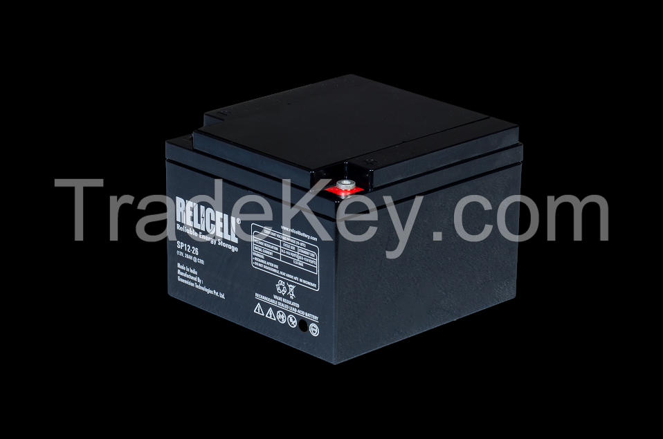 Relicell Maintenance Free UPS Battery 12V 7AH, 7.5AH, 9AH, 12AH, 18AH, 26AH, 42AH, 65AH, 75AH, 100AH, 120AH, 150AH, 200AH, 220AH, 240AH