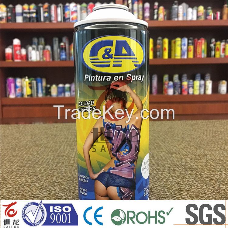 aerosol can for spray paint