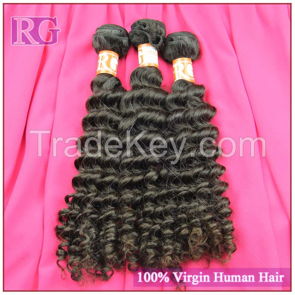 Brazilian Deep Wave 8inch -30inch Deep Curl Hair Bundles RG VIRGIN HAIR