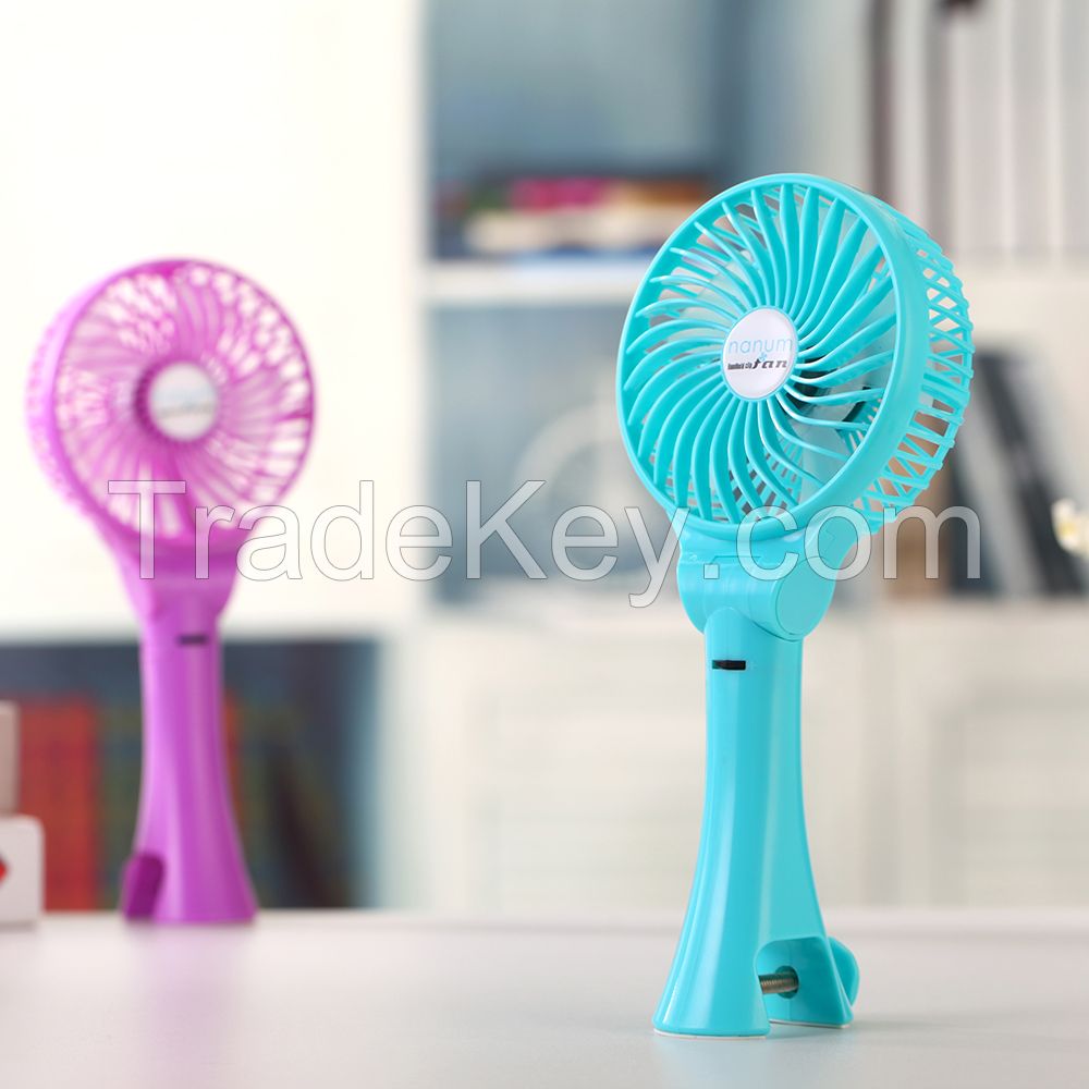 Summer Handheld Mini Chargeable Cool Fans With Clip