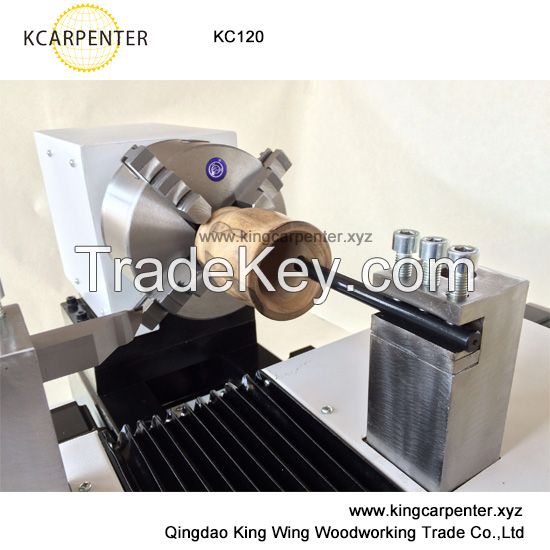 wooden beads making machine computer control mini cnc wood lathe KC120