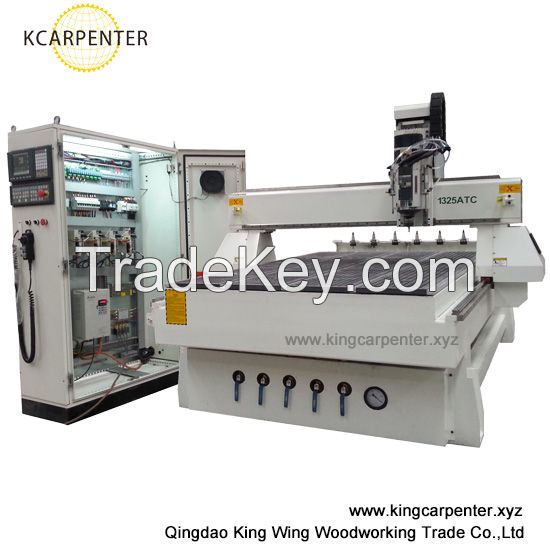 8 tools ATC cnc router for wood and metal material with 9kw HSD spindle