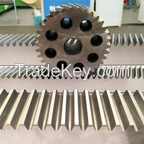 custom steel CNC C45/S45 gear rack and pinion gearing manufacturer China