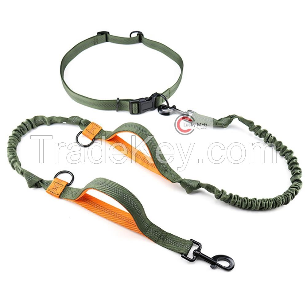 double dog leash, durable nylon dog leash for 2 dogs