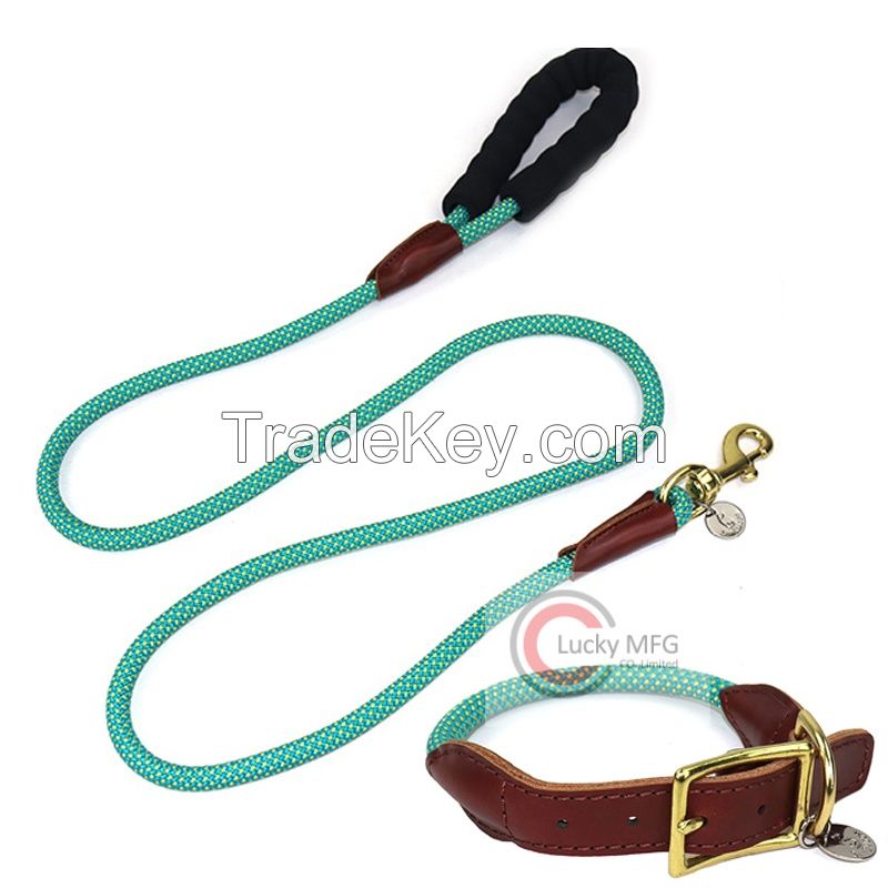 Durable Pet Outdoor Sports Traction Rope Braided Climbing Rope Dog Leash Small Medium Large Dogs