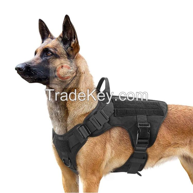 adjustable tactical dog harness for training hiking