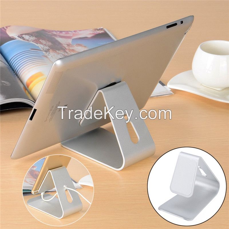 Universal Solid Aluminum Micro-Suction Holder Cradle for E-readers and Smartphones