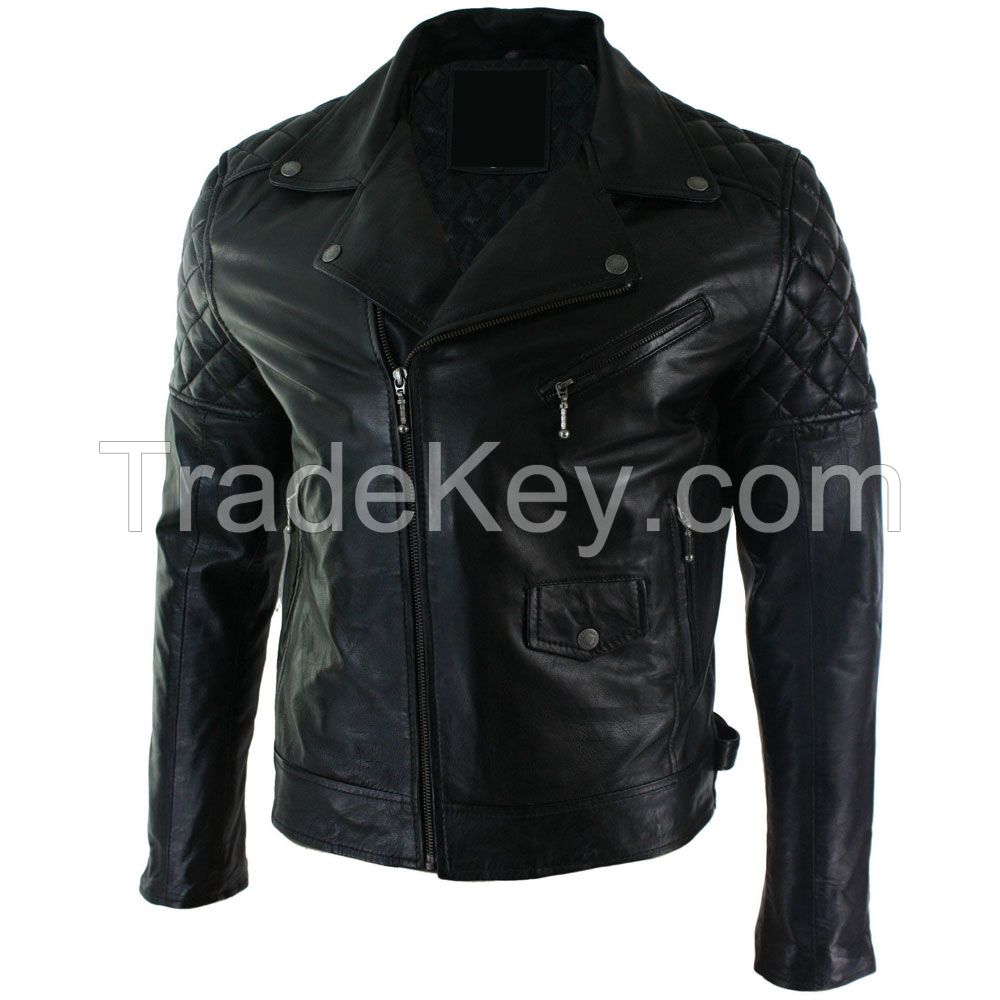 LEATHER MEN FASHION JACKET KMX-0088