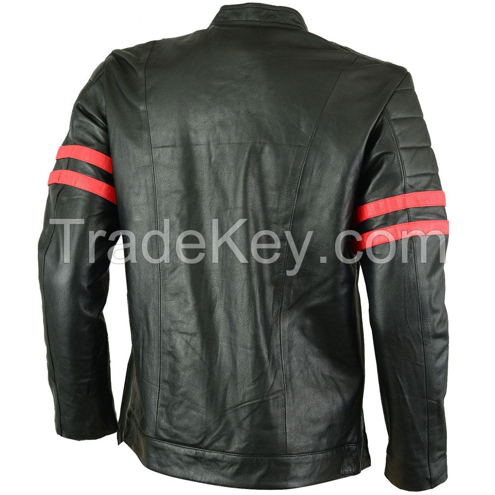 LEATHER MEN FASHION JACKET KMX-0081