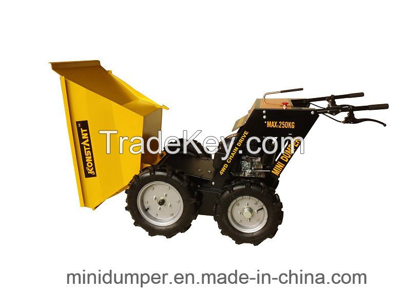 Agriculture Mini Transporter 4WD with Chain Drive