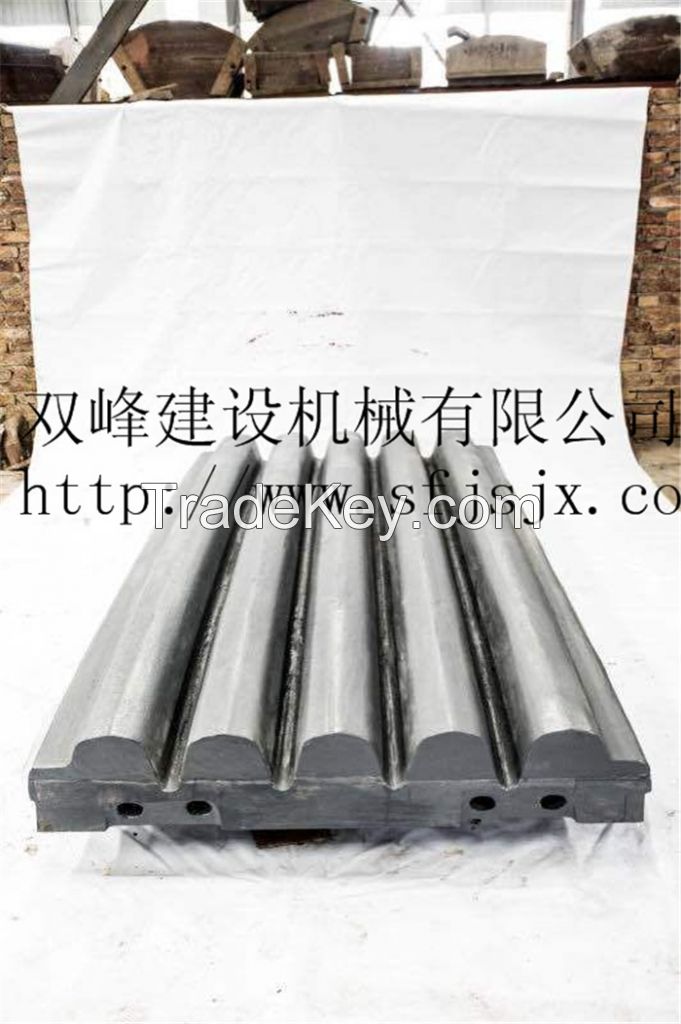 JM1312 Fixed Jaw Plate High Manganese Wear-Resistant Spare Parts