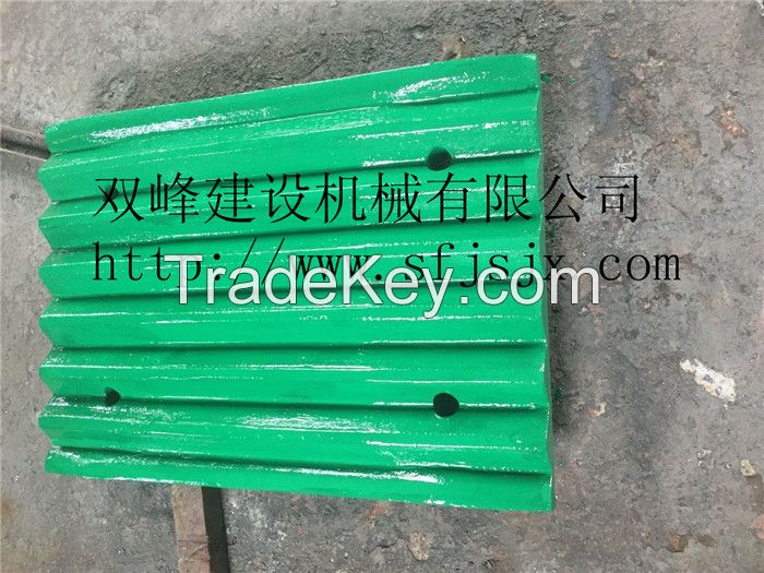 C80 Swing/Fixed Jaw Plate for Jaw Crusher High Manganese Steel Casting