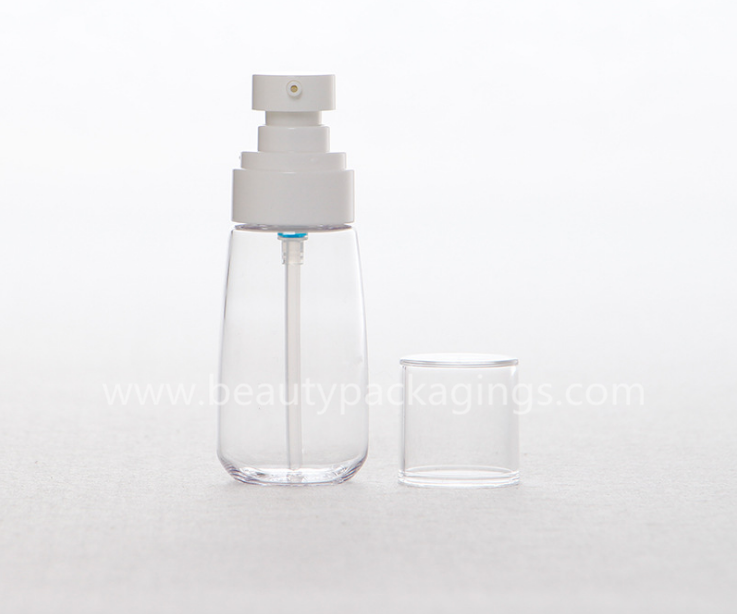 High Transparency Portable PET Plastic Cosmetic Fine Mist Spray Bottle