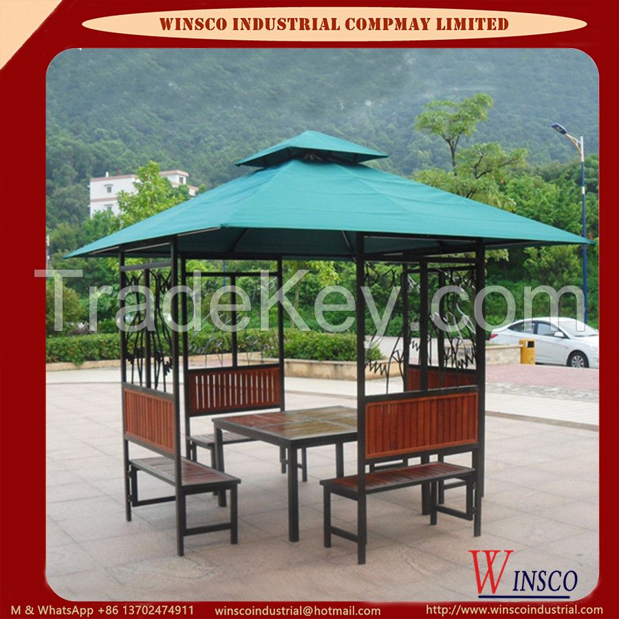 Square Double Tops Outdoor Pavilion D-1005