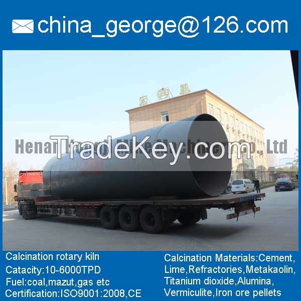 Large capacity hot sale low grade iron ore rotary kiln sold to Andijon