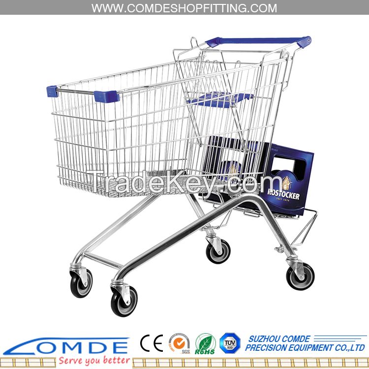 Metal Shopping Trolley for Supermarket and Store