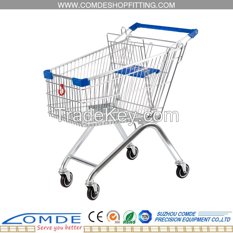 Metal Shopping Trolley for Supermarket and Store