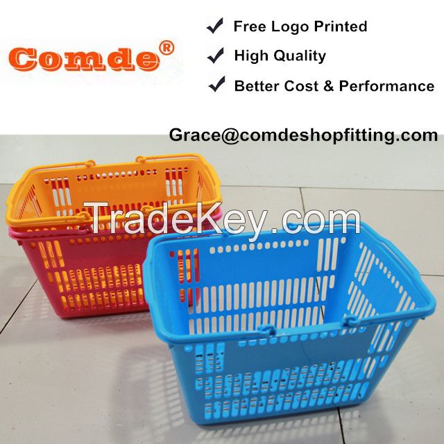 plastic supermarket basket