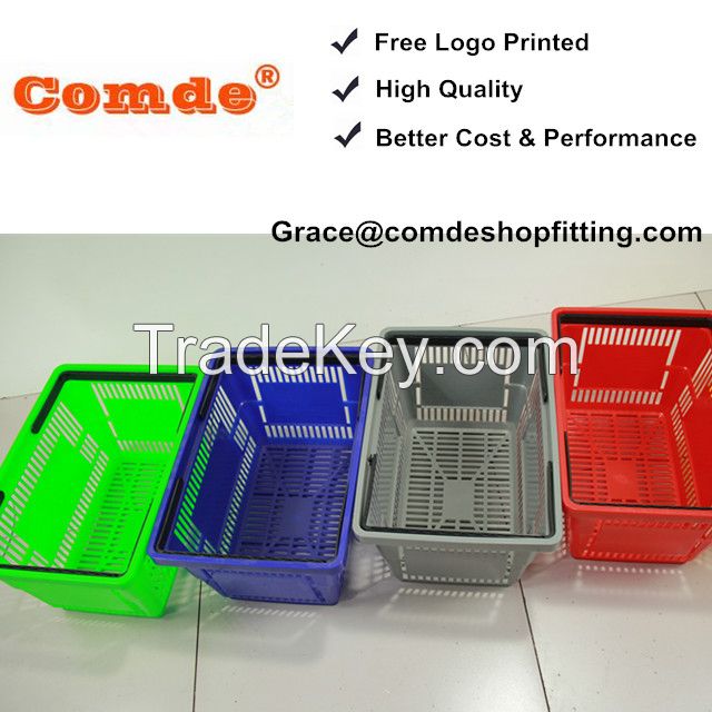 plastic supermarket basket