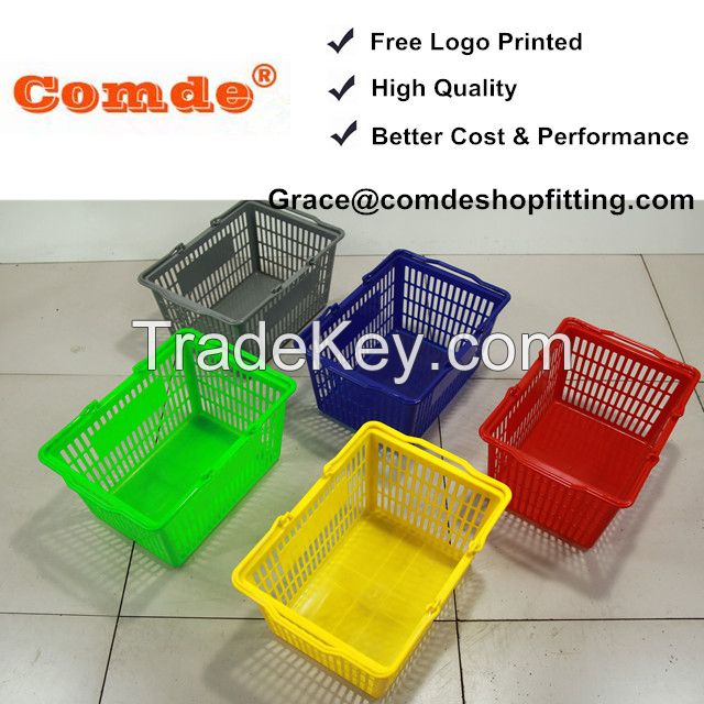 plastic supermarket basket