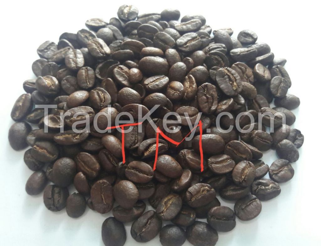 Robusta and Arabica Roasted Coffee Beans