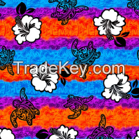 Cotton and Rayon, flower design