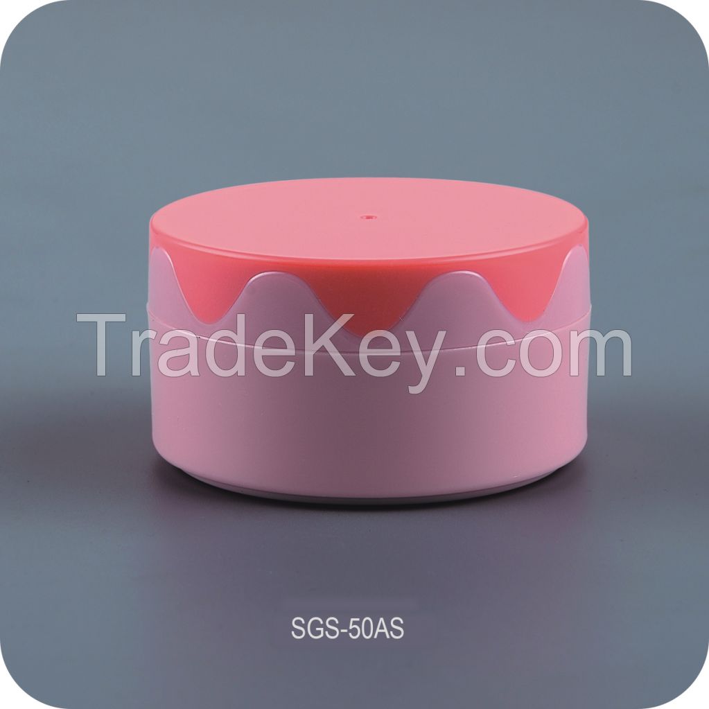 Soft Touch Candy Plastic Cosmetic Packaging Face Cream Jars