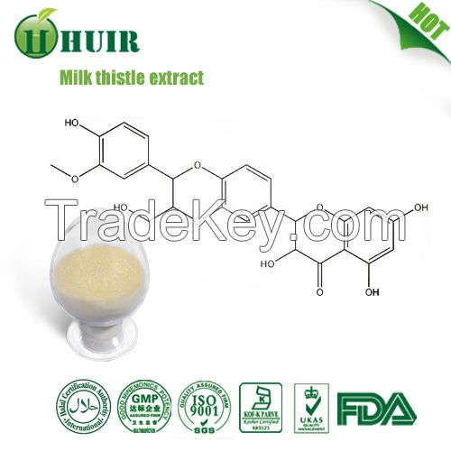 Water Soluble 80% Silybin 30% isosilybin Milk Thistle Seed Extract 