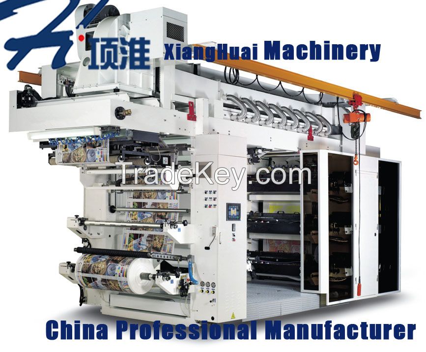 Multi Color High Speed Flexo Printing Machine for Roll Paper Plastic Film